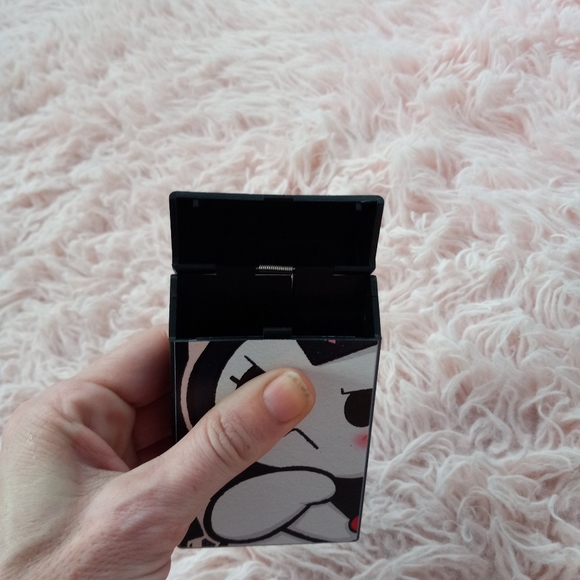 Hello Kitty Kuromi slim cigarette case! Sanrio kawaii! EUC! Plastic, nwot - Picture 5 of 12